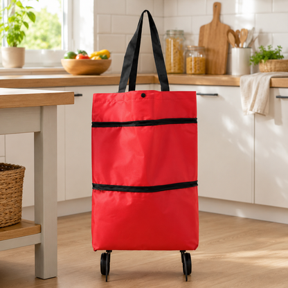 🛒 Le chariot pliable qui vous simplifie chaque déplacement.